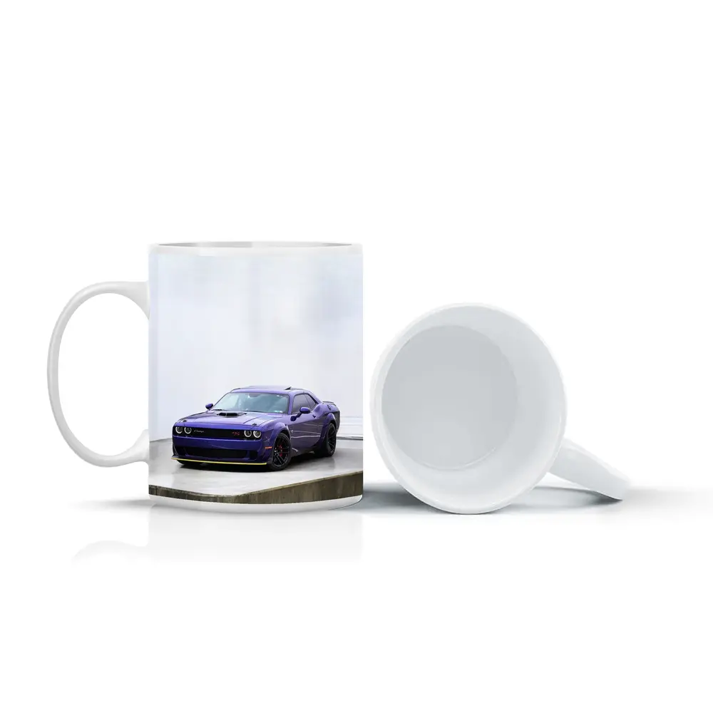 Dodge Challenger Purple Muscle Car Studio – Mugs