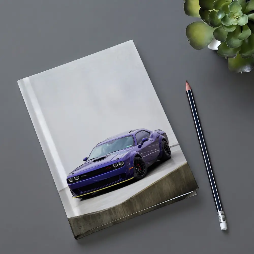 Dodge Challenger Purple Muscle Car Studio – Notebooks