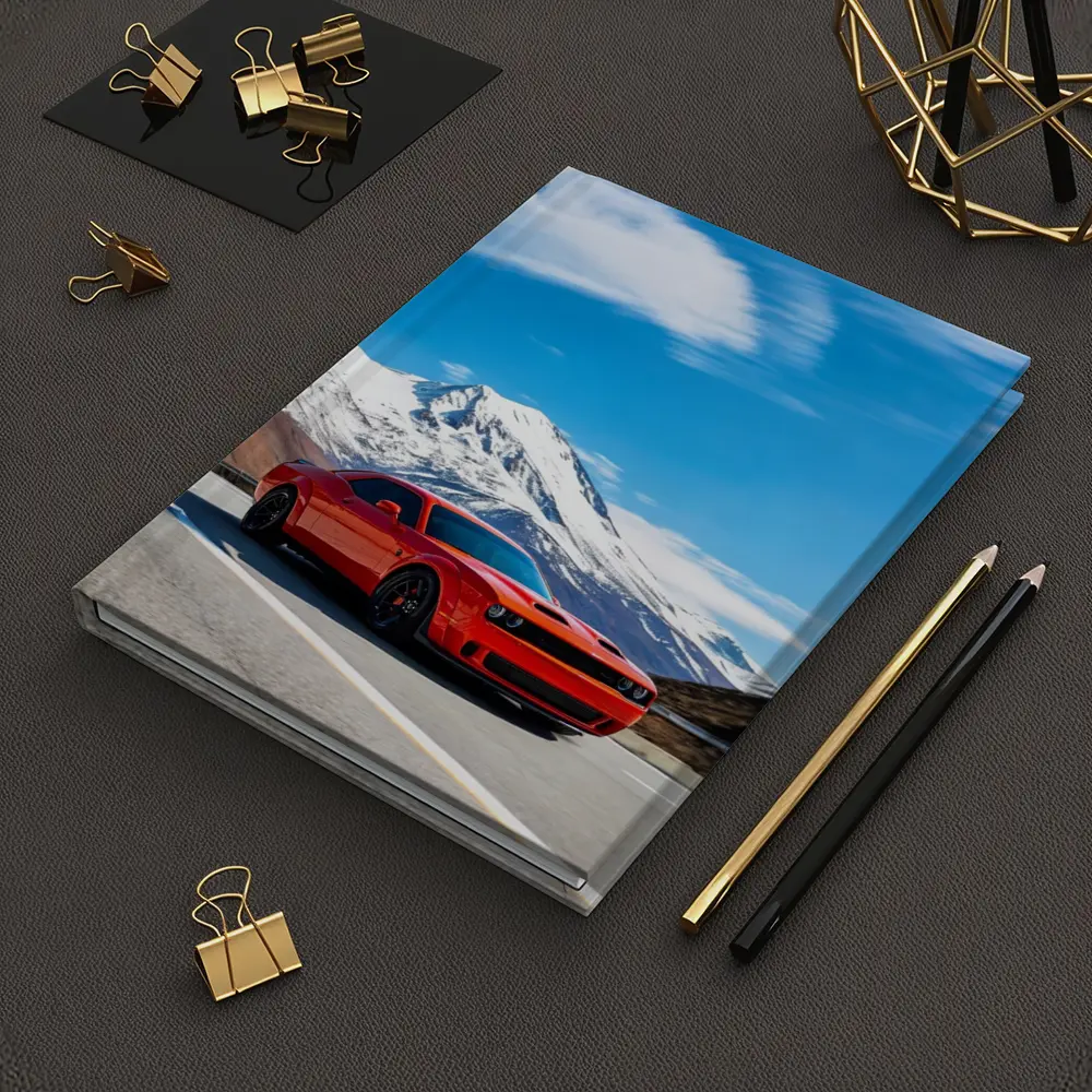 Dodge Challenger Red Mountain Road Drive – Notebooks