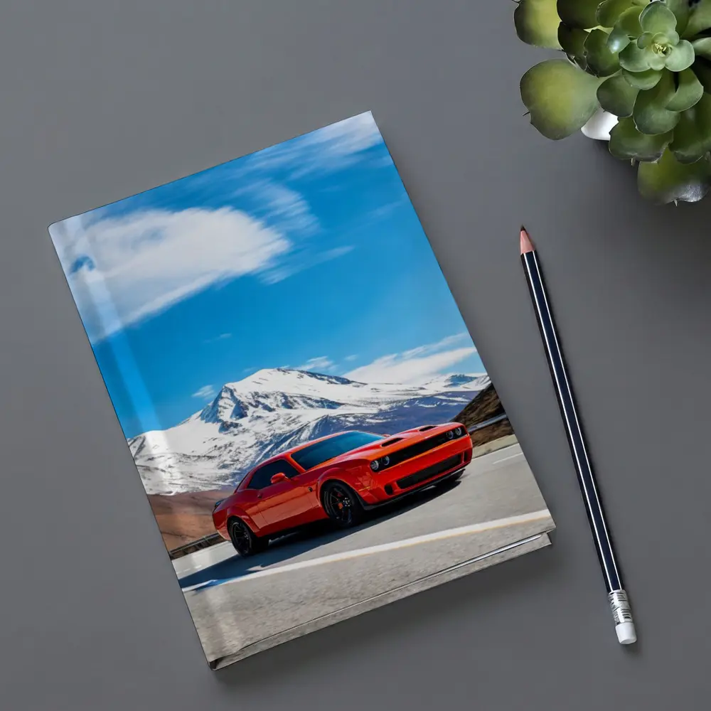 Dodge Challenger Red Mountain Road Drive – Notebooks