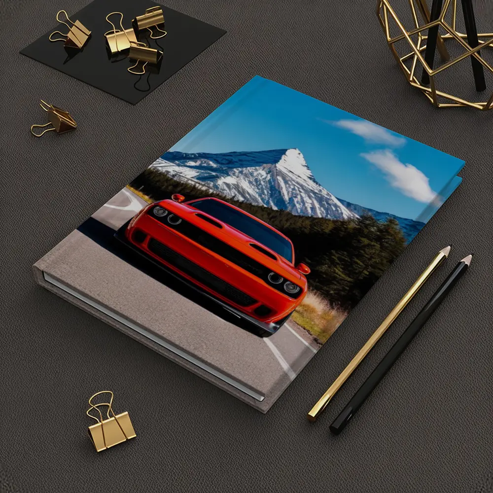 Dodge Challenger Red Mountain Road Drive – Notebooks