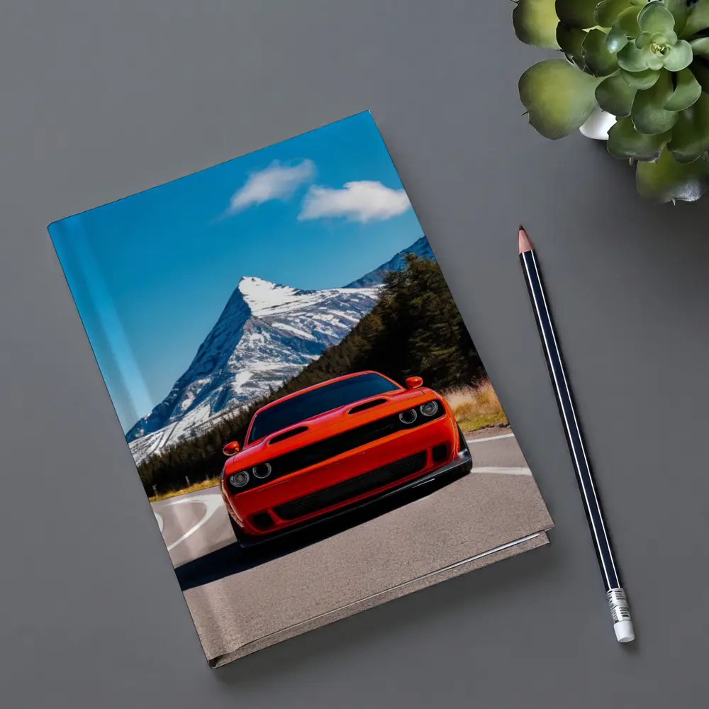 Dodge Challenger Red Mountain Road Drive – Notebooks