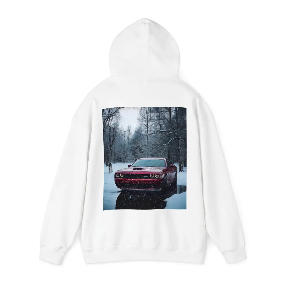 Dodge Challenger SRT Red Snowy Forest – Hoodies
