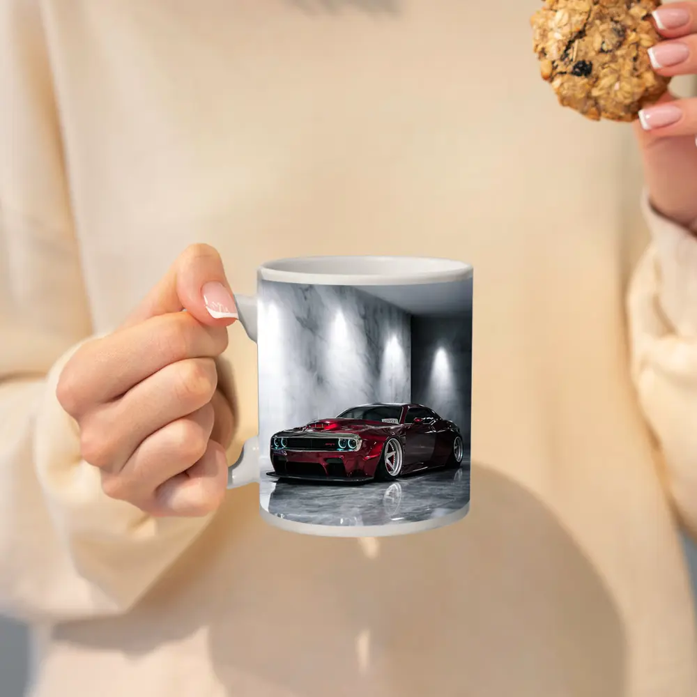 Dodge Challenger SRT Red Custom Marble Studio – Mugs