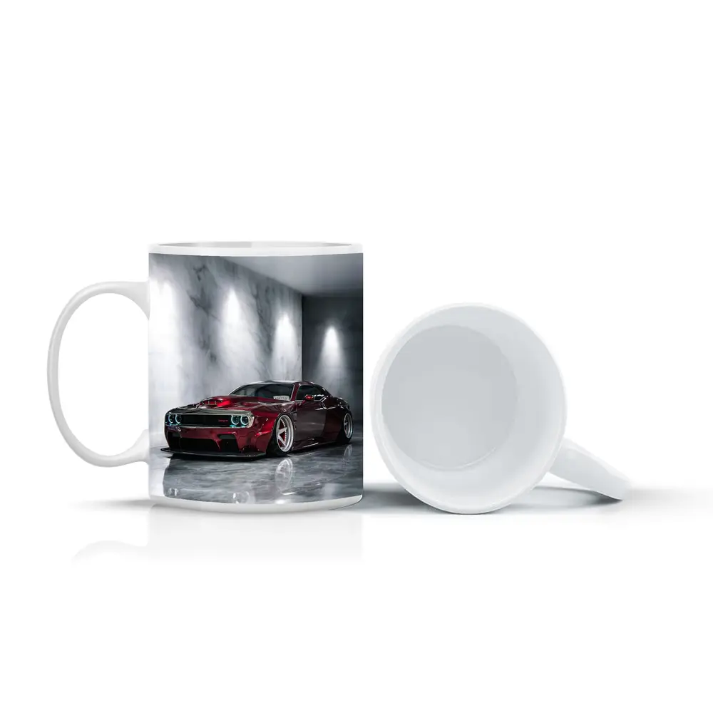 Dodge Challenger SRT Red Custom Marble Studio – Mugs