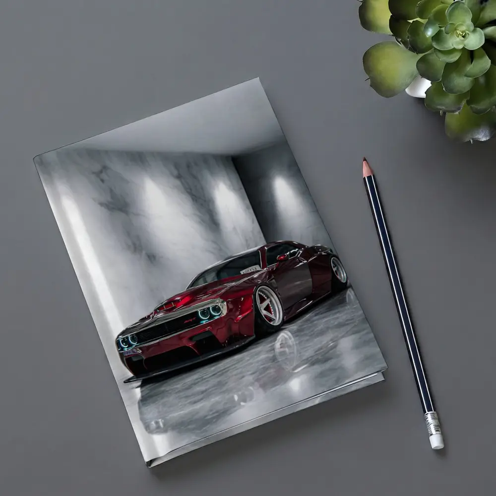 Dodge Challenger SRT Red Custom Marble Studio – Notebooks