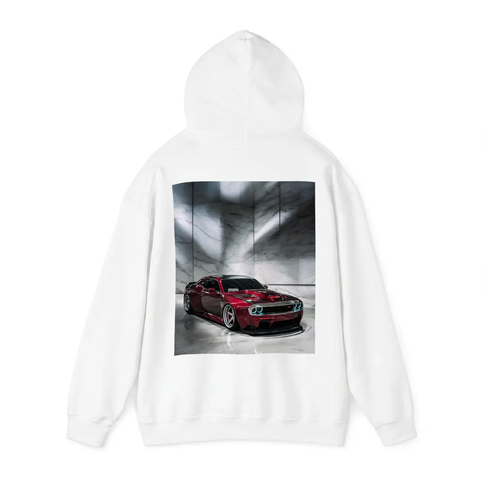 Dodge Challenger Red Custom Car Marble Studio – Hoodies