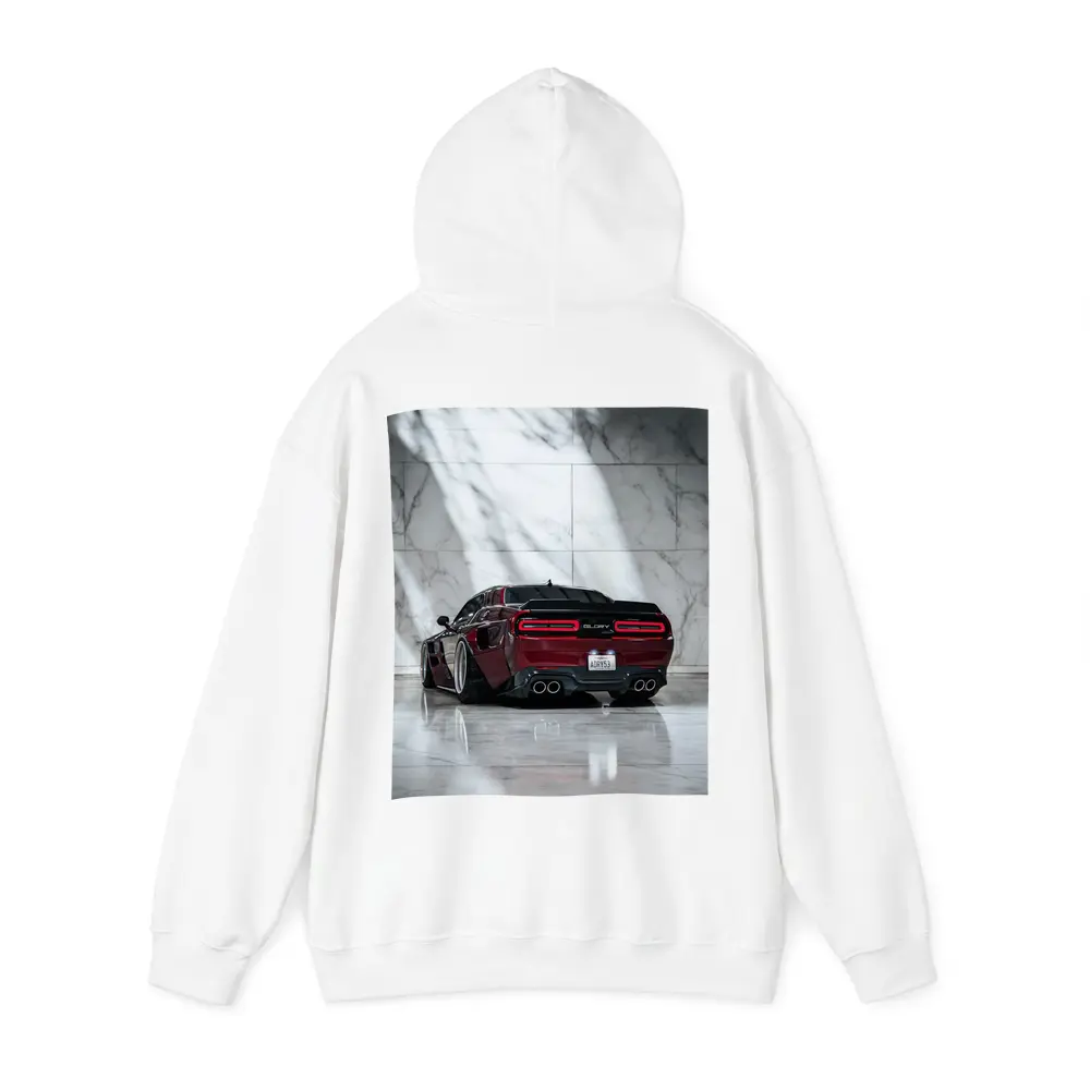 Dodge Charger Red Black Marble Background – Hoodies