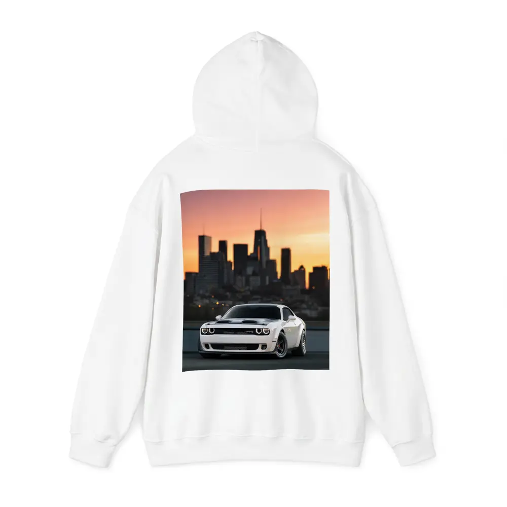 Dodge Challenger SRT City Sunset White – Hoodies