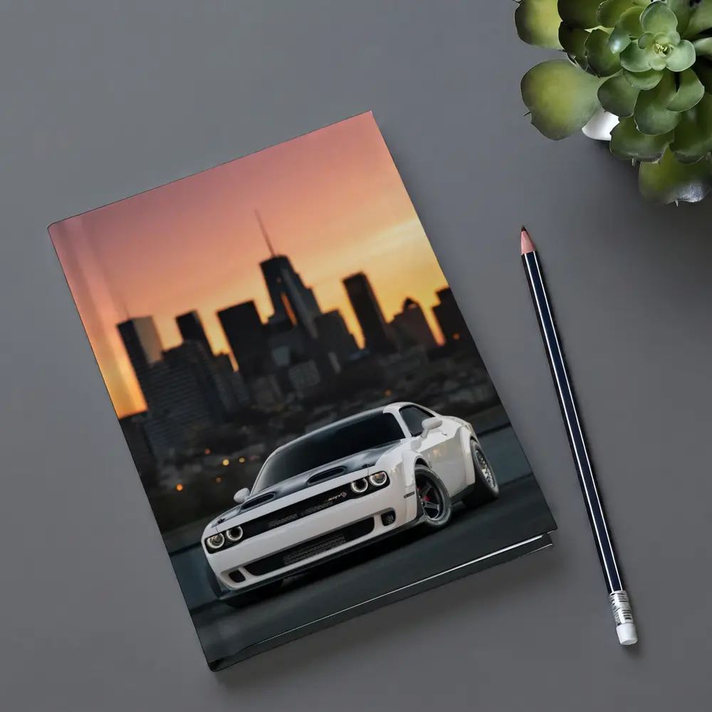 Dodge Challenger SRT City Sunset White – Notebooks