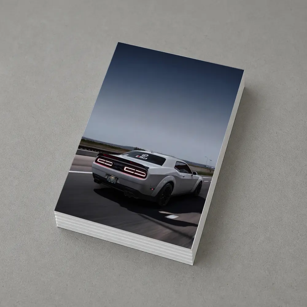 Dodge Challenger Hellcat On Open Highway – Postcards