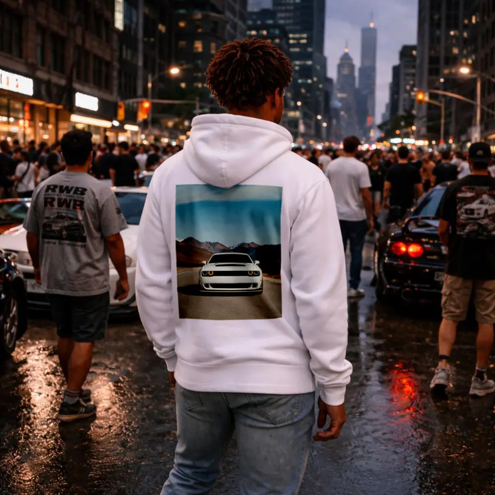 Dodge Challenger SRT White Mountain Road – Hoodies