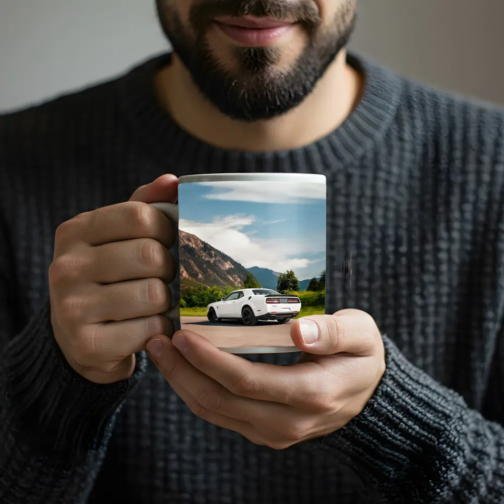 Dodge Challenger White Mountain Road Drive – Mugs