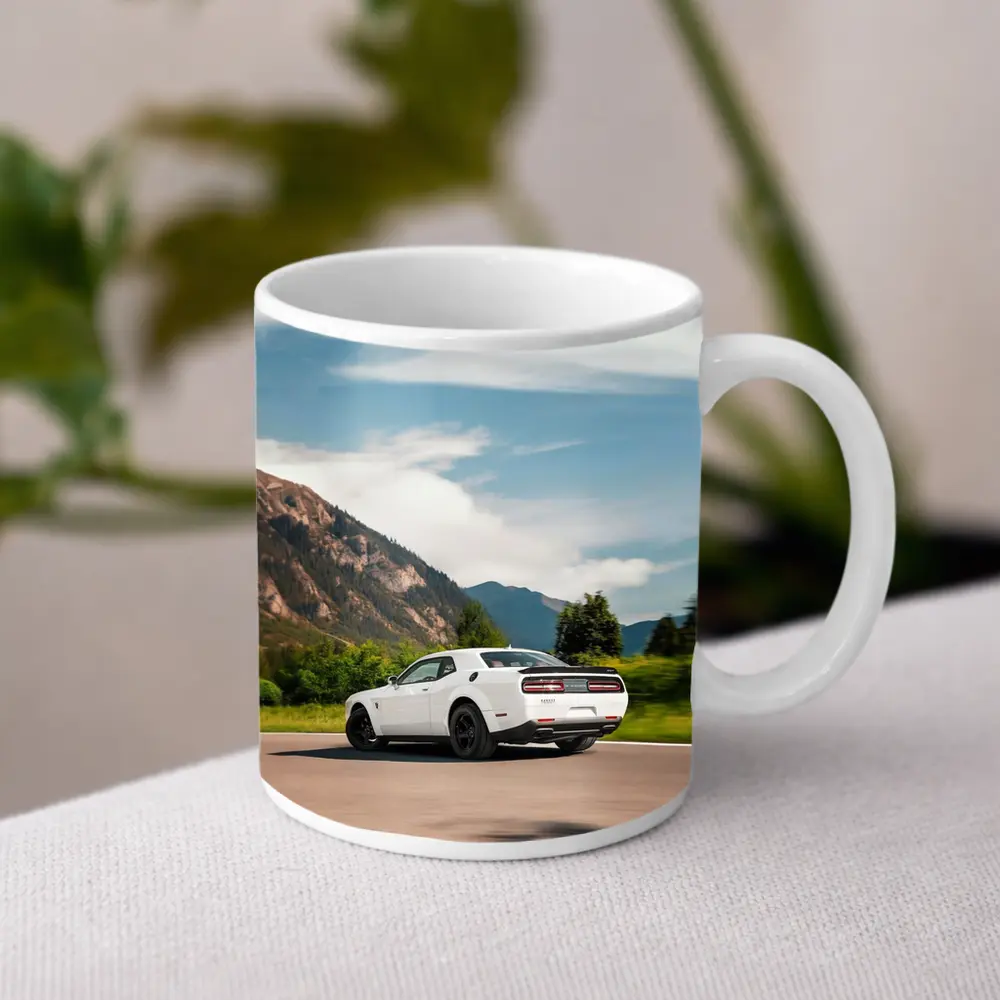Dodge Challenger White Mountain Road Drive – Mugs