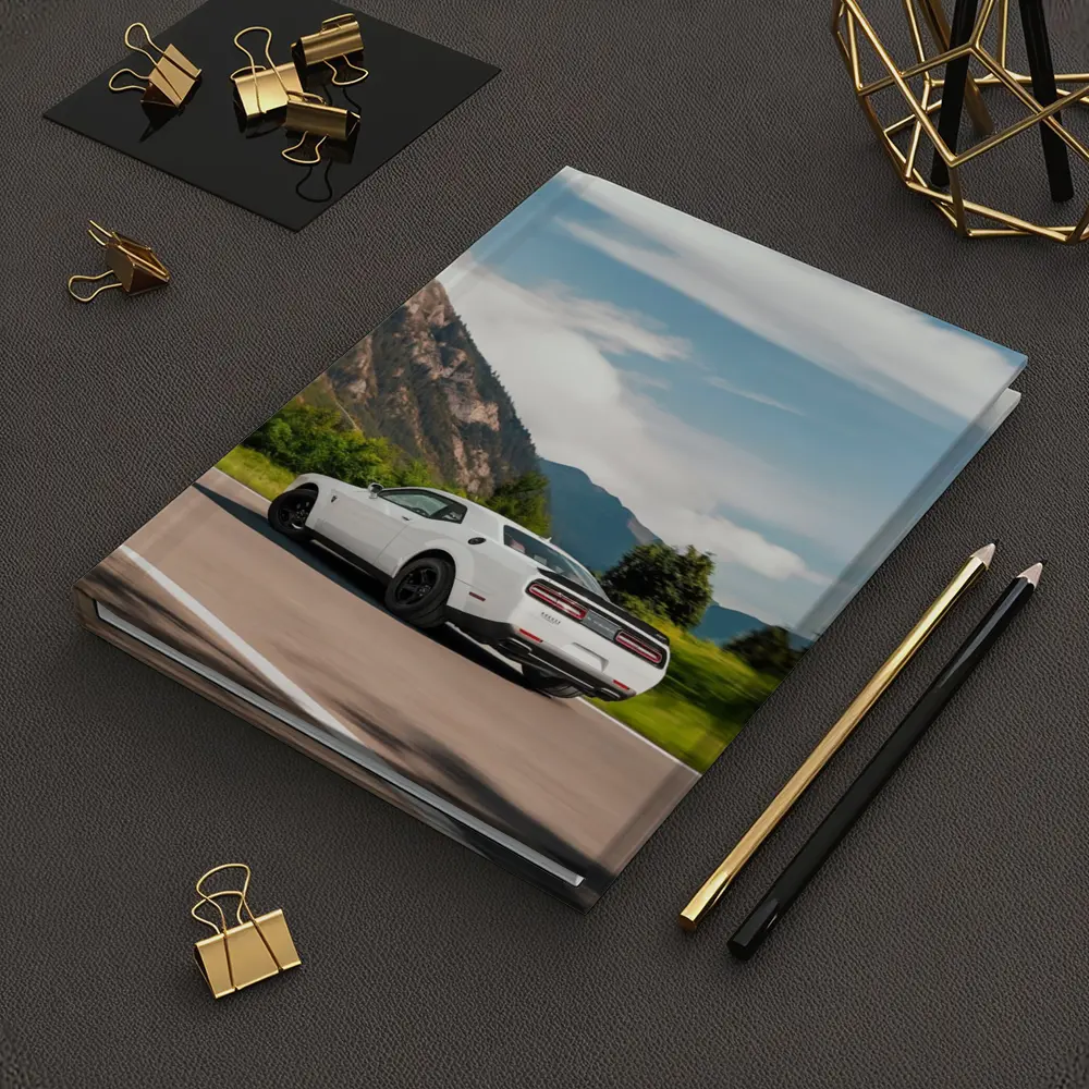 Dodge Challenger White Mountain Road Drive – Notebooks