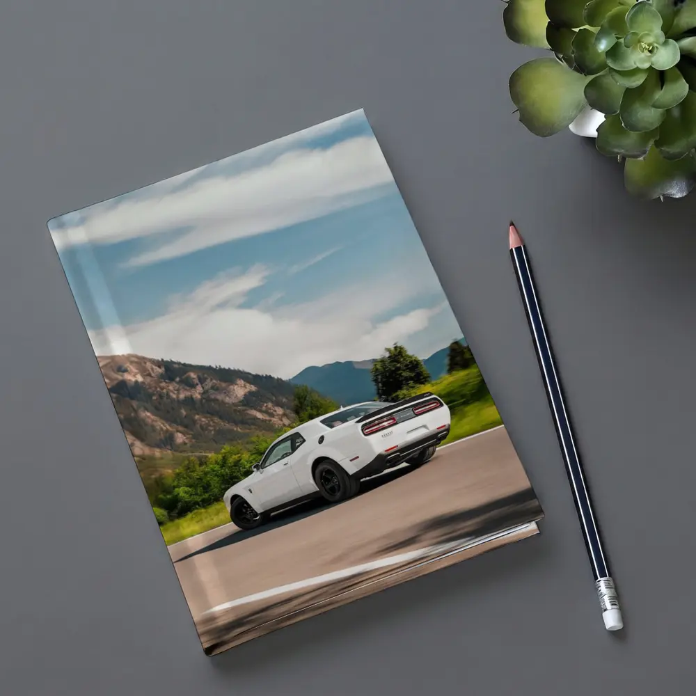 Dodge Challenger White Mountain Road Drive – Notebooks