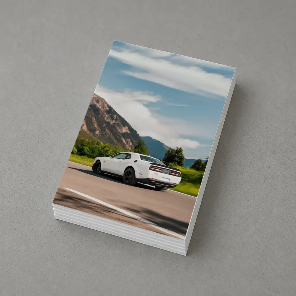 Dodge Challenger White Mountain Road Drive – Postcards