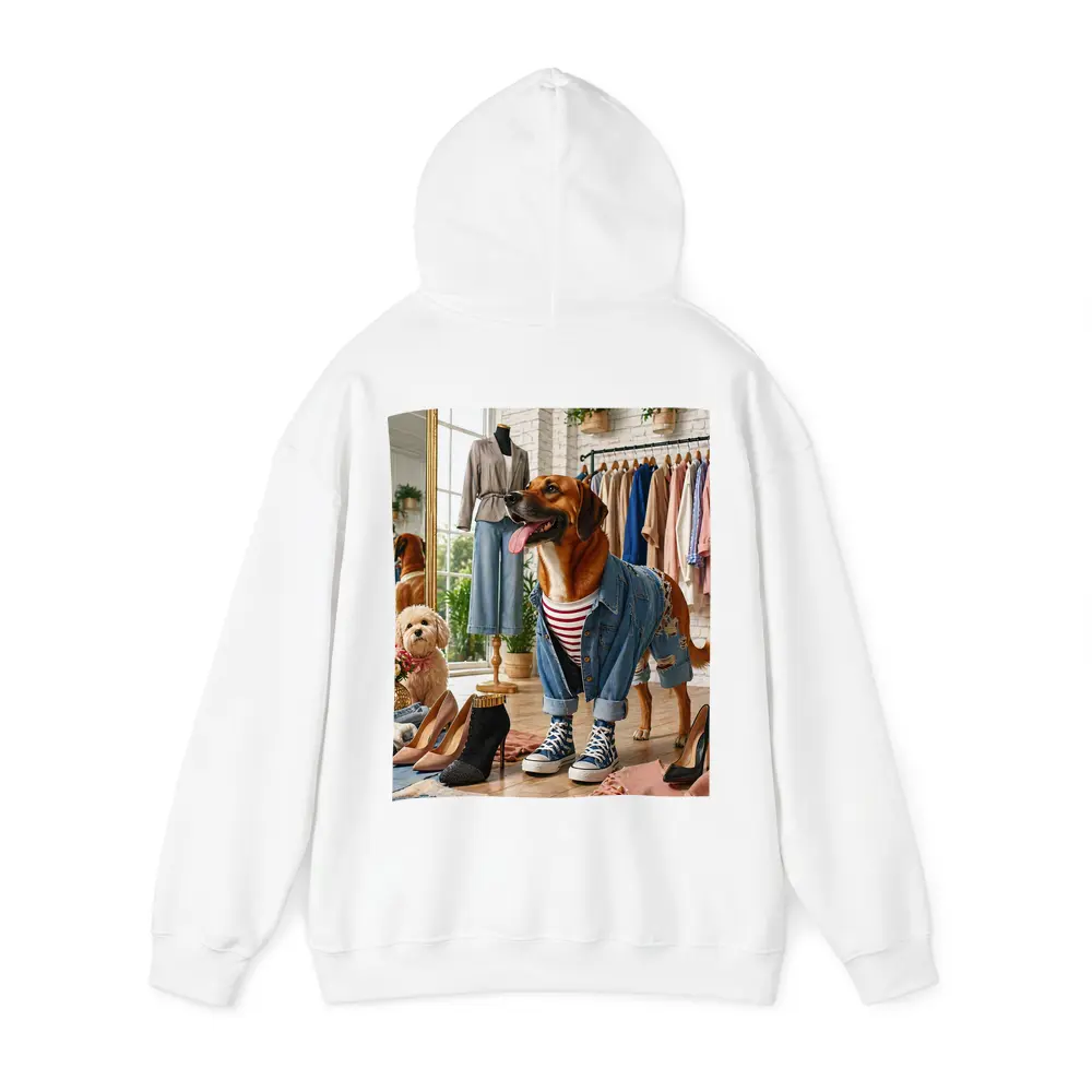 Stylish Dogs Dressed Up in Fashion Boutique – Hoodies