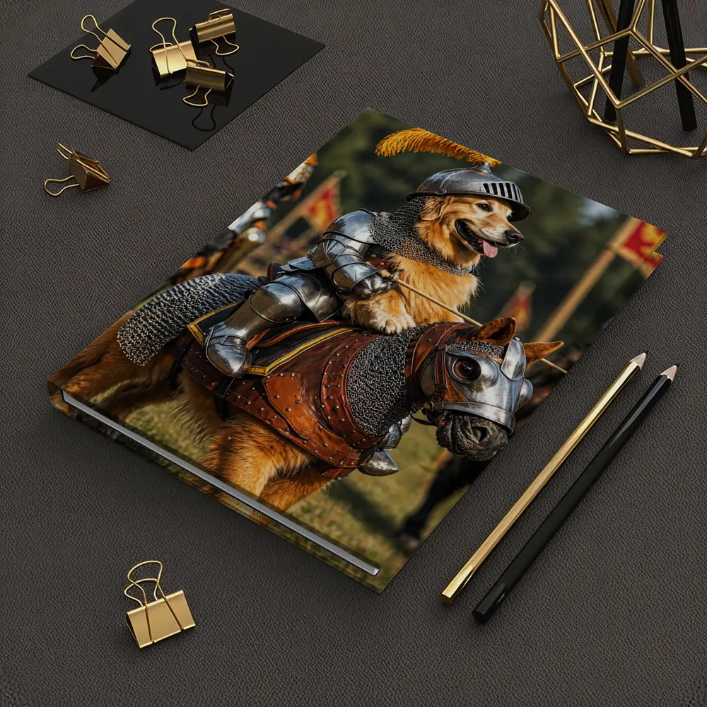 Golden Retriever Knight Medieval Tournament Adventure – Notebooks