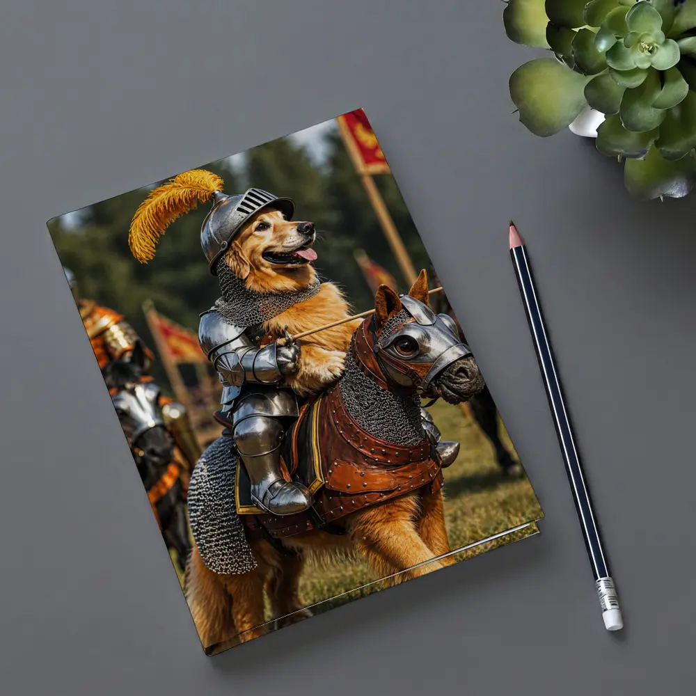 Golden Retriever Knight Medieval Tournament Adventure – Notebooks