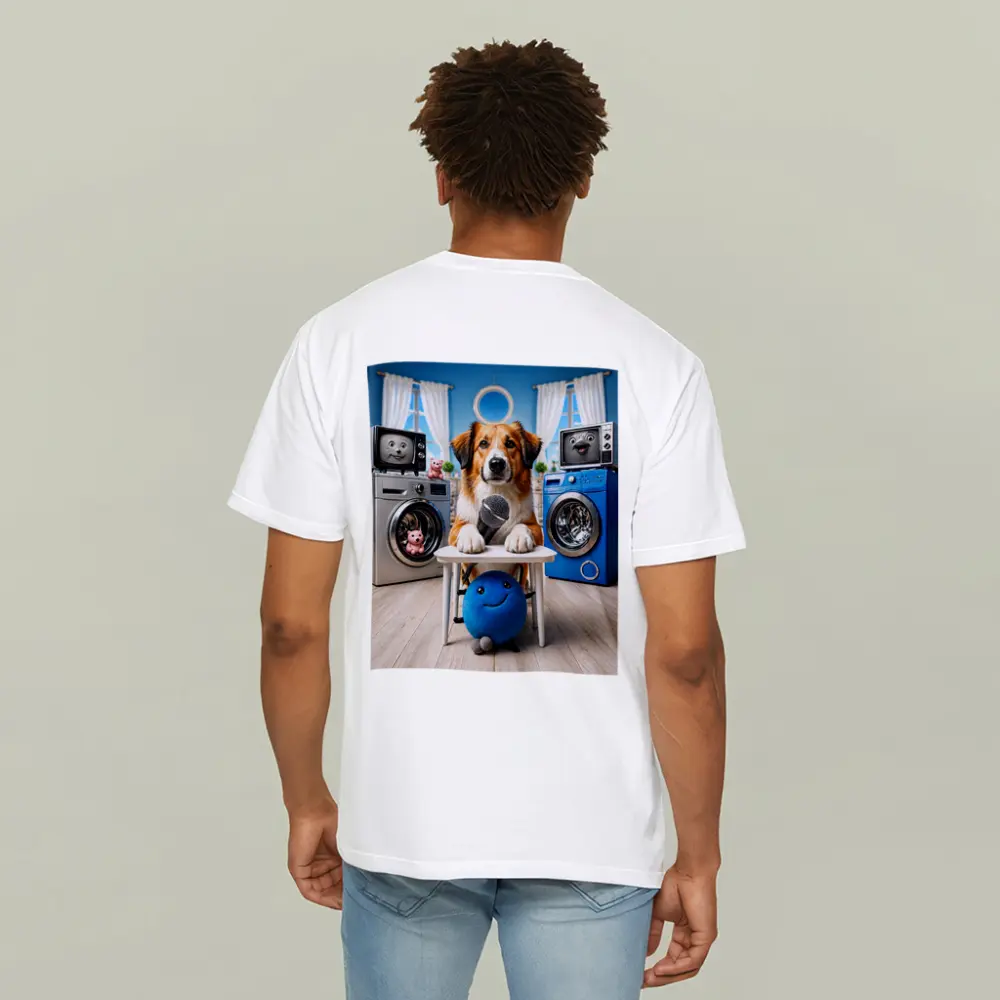 Golden Retriever Host Laundry Room Comedy Show – T-Shirts