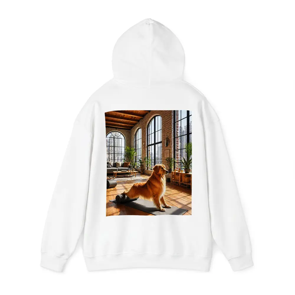 Golden Retriever Yoga Studio Loft Interior – Hoodies