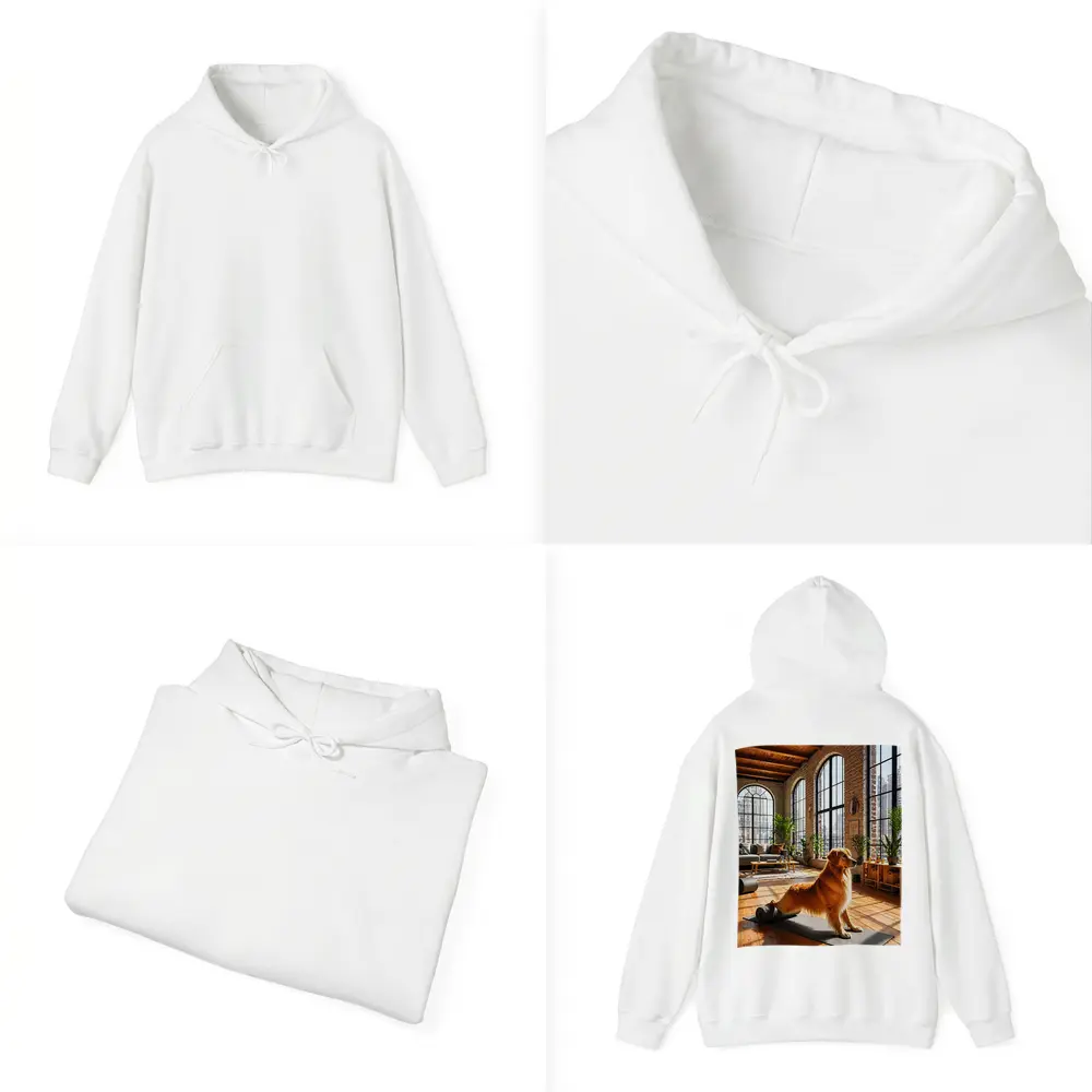 Golden Retriever Yoga Studio Loft Interior – Hoodies