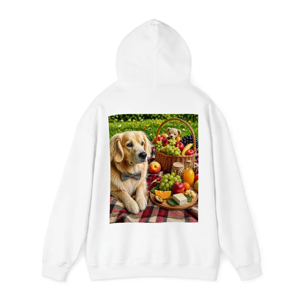Golden Retriever Picnic Blanket Fruits Basket Summer – Hoodies