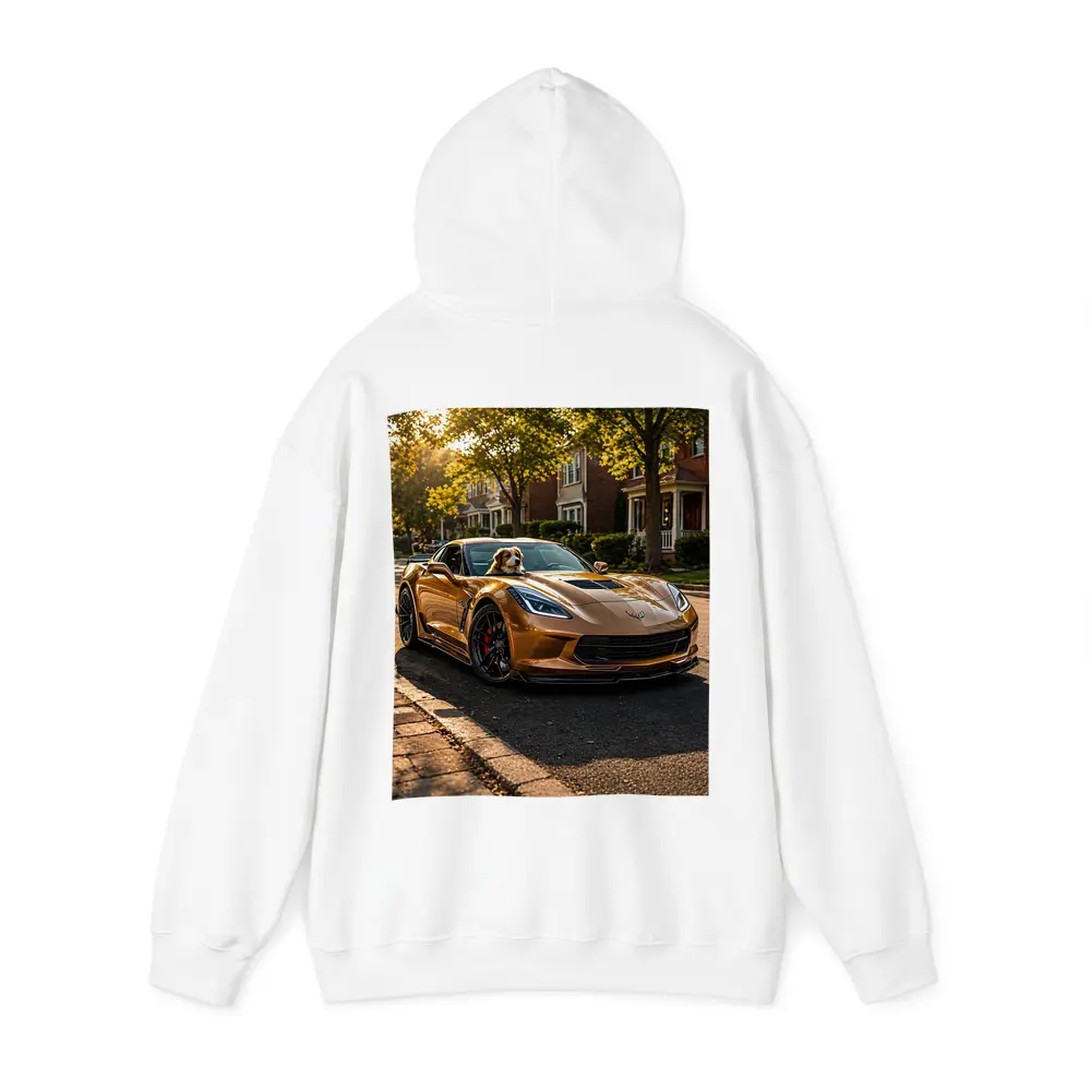 Chevrolet Corvette Gold Dog Suburban Street – Hoodies