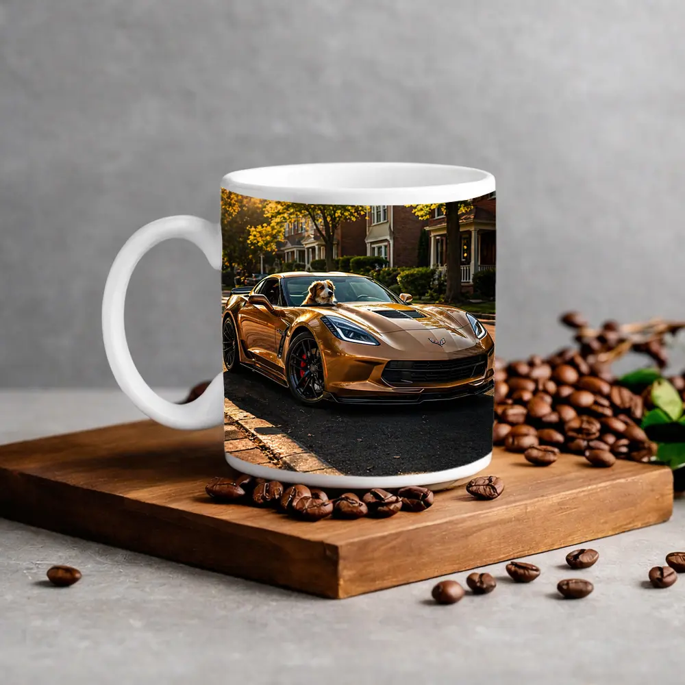 Chevrolet Corvette Gold Dog Suburban Street – Mugs