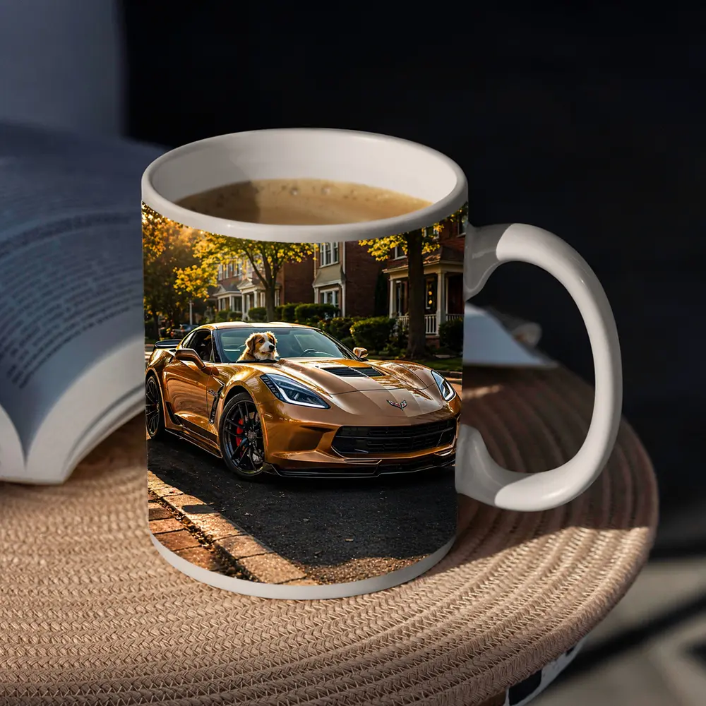 Chevrolet Corvette Gold Dog Suburban Street – Mugs