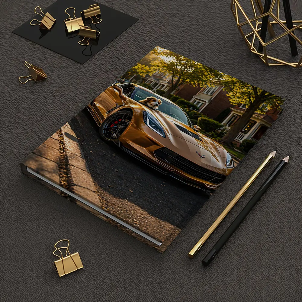Chevrolet Corvette Gold Dog Suburban Street – Notebooks
