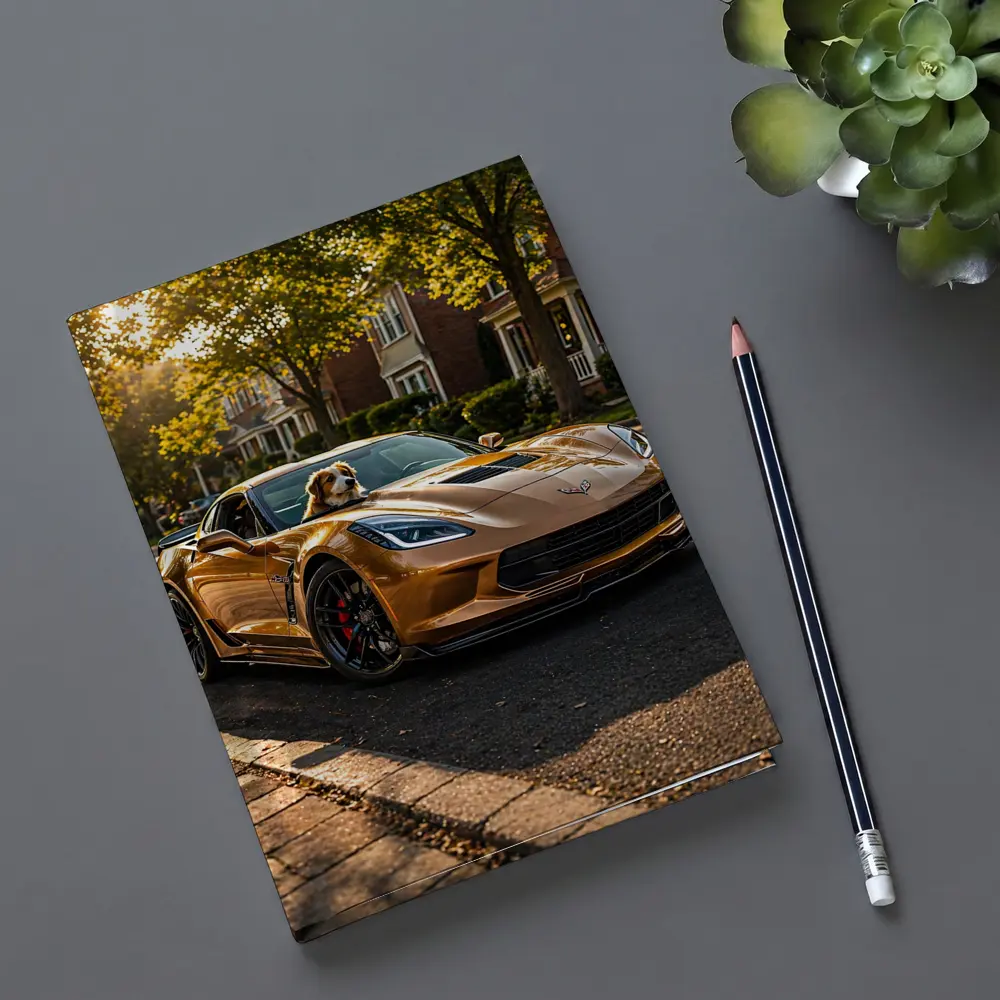 Chevrolet Corvette Gold Dog Suburban Street – Notebooks