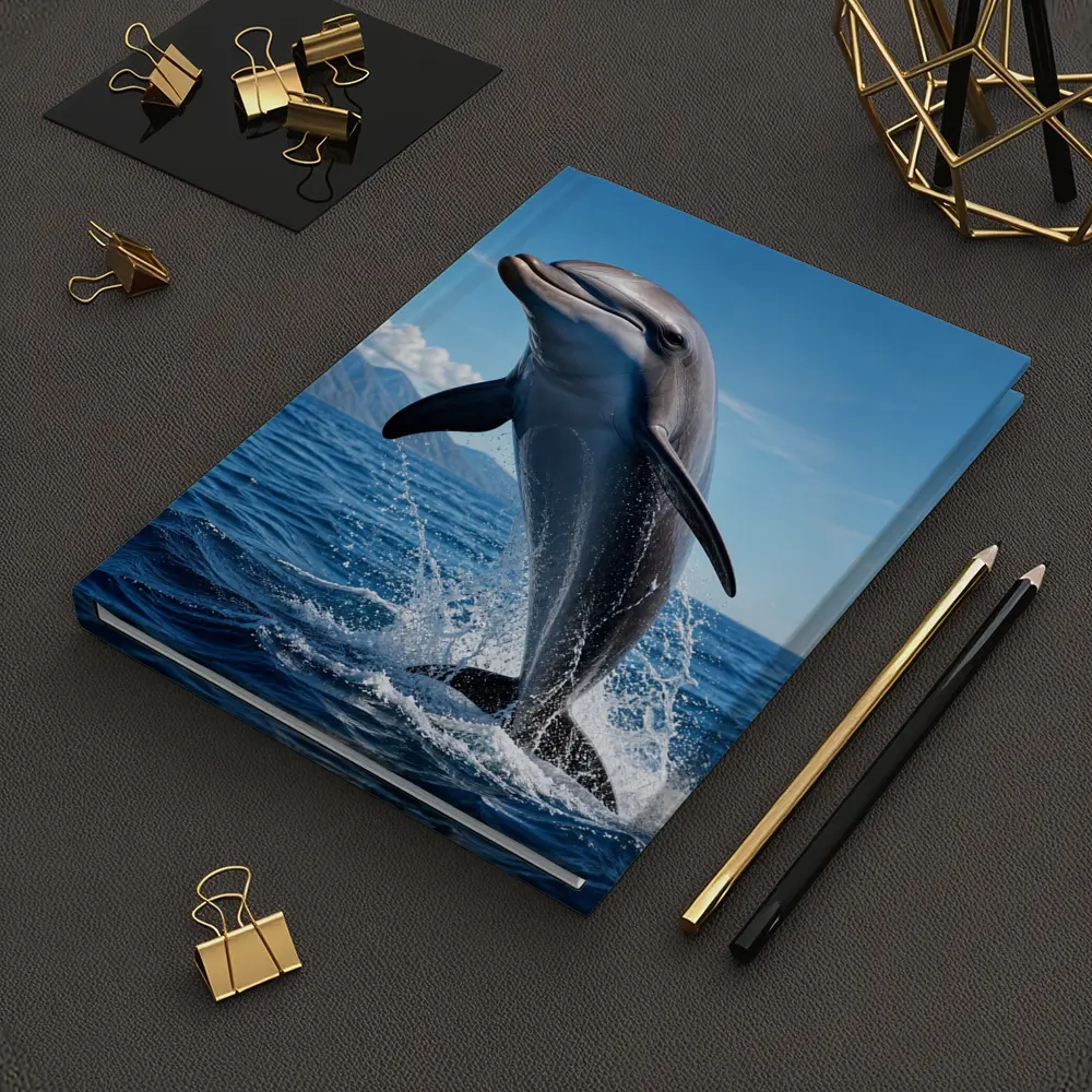 Dolphin Leaping Out of Blue Ocean – Notebooks