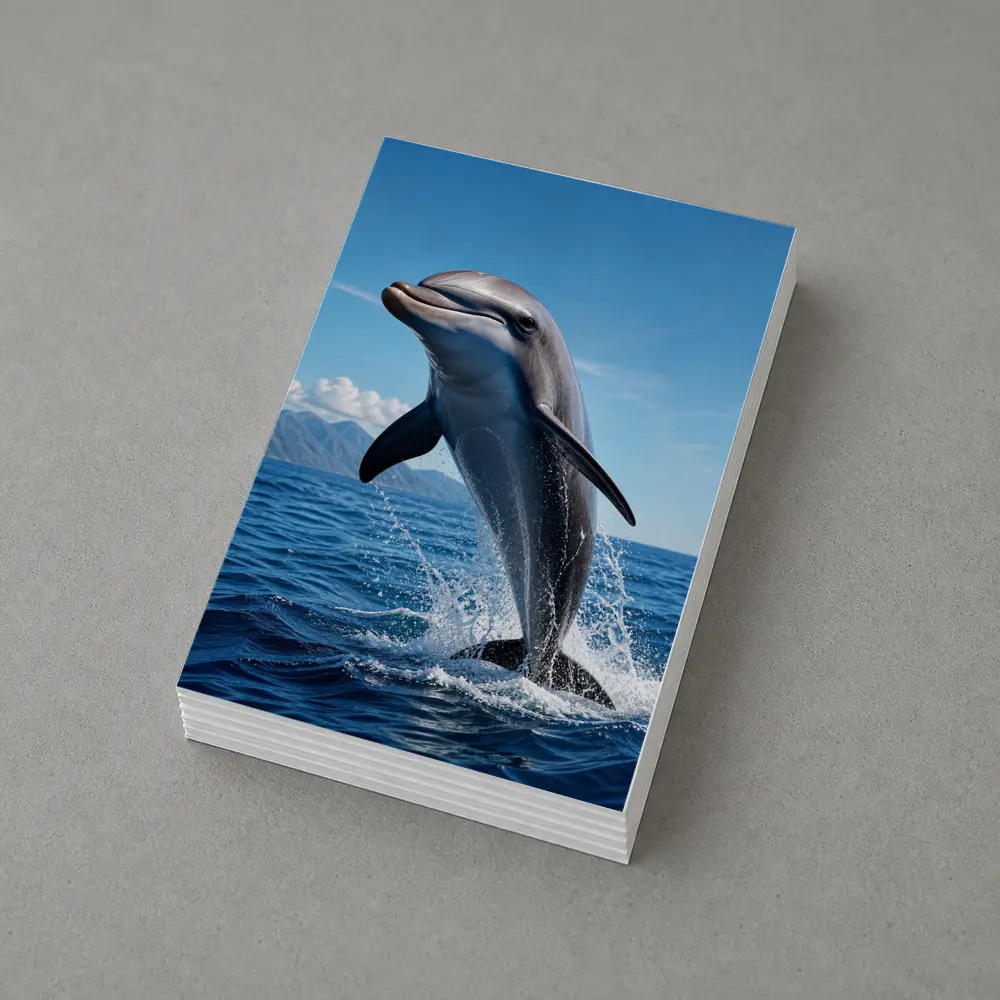 Dolphin Leaping Out of Blue Ocean – Postcards