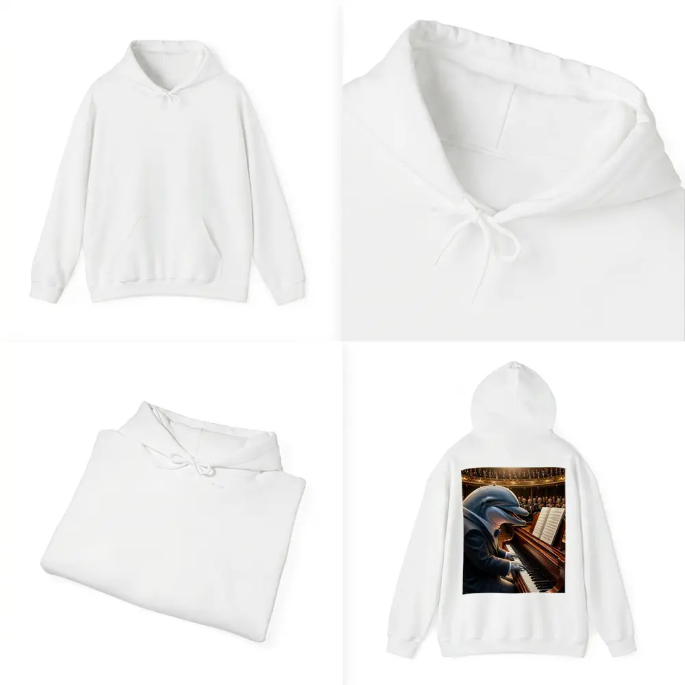 Dolphin Pianist Performing Grand Concert Hall – Hoodies