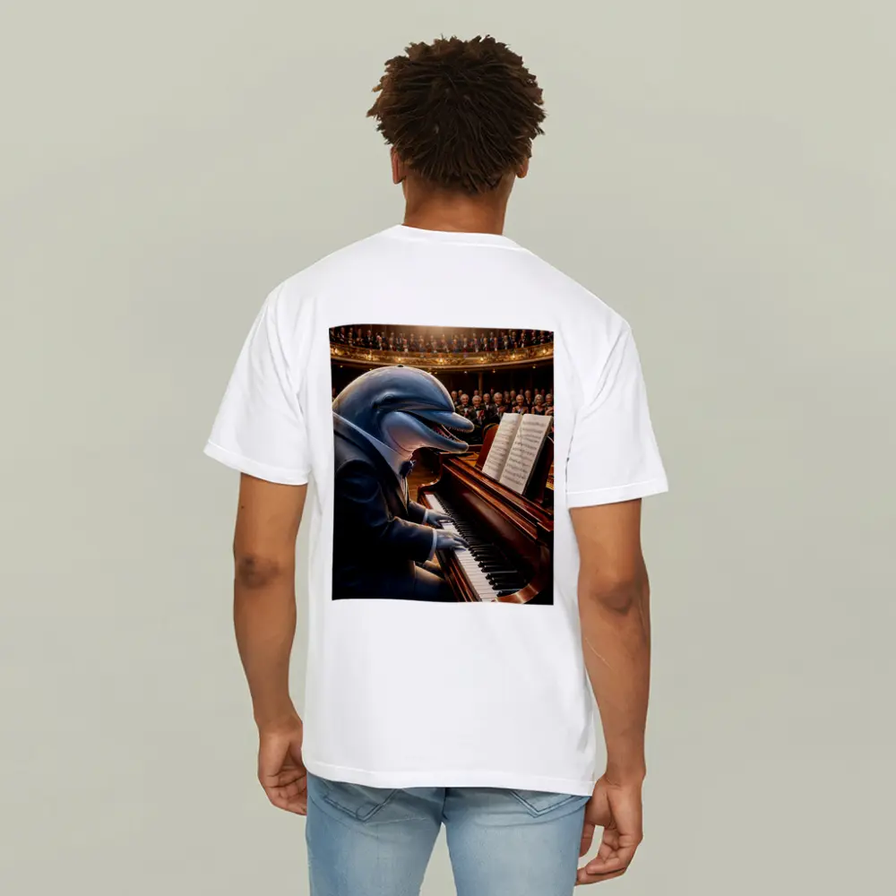 Dolphin Pianist Performing Grand Concert Hall – T-Shirts