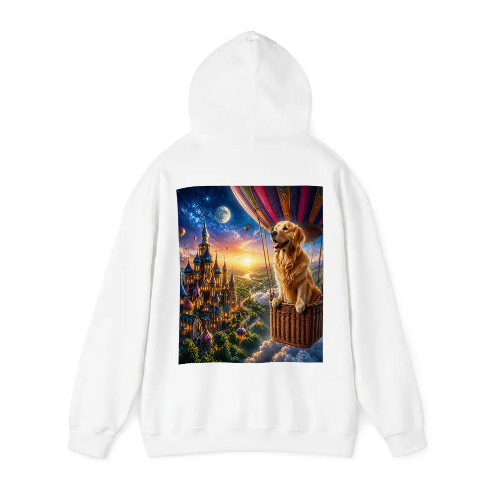 Golden Retriever Hot Air Balloon Fantasy Castle – Hoodies