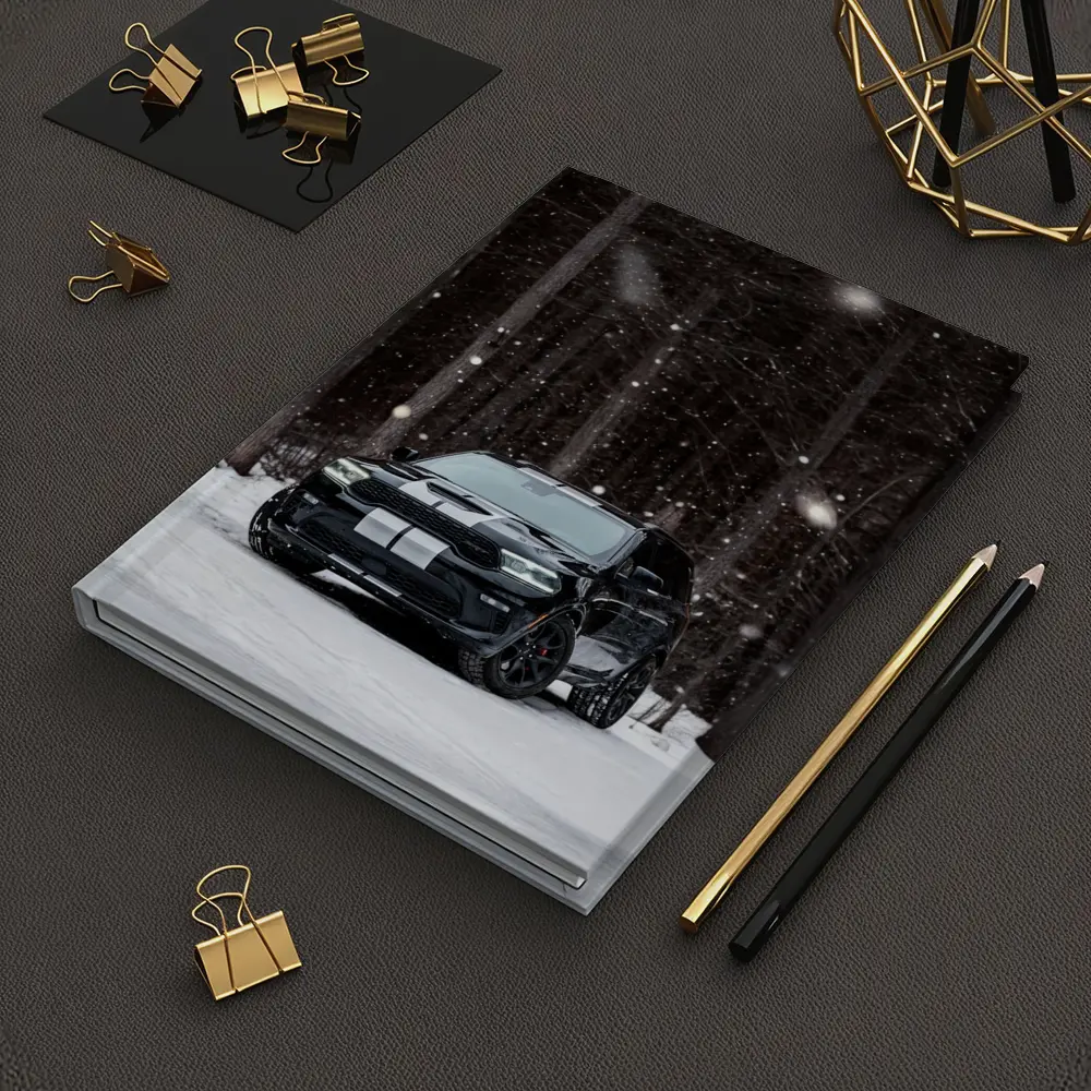 Dodge Durango Black SUV Snowy Forest – Notebooks