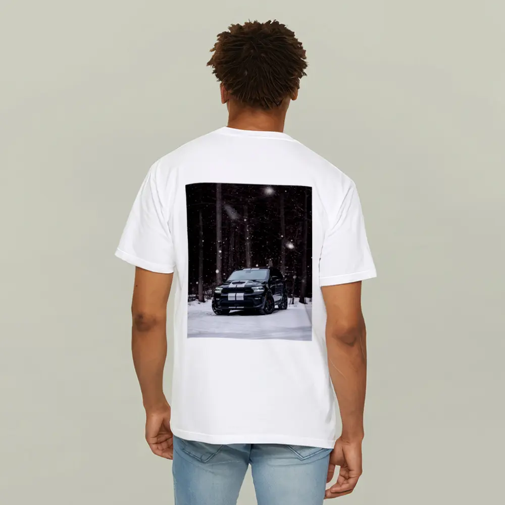 Dodge Durango Black SUV Snowy Forest – T-Shirts