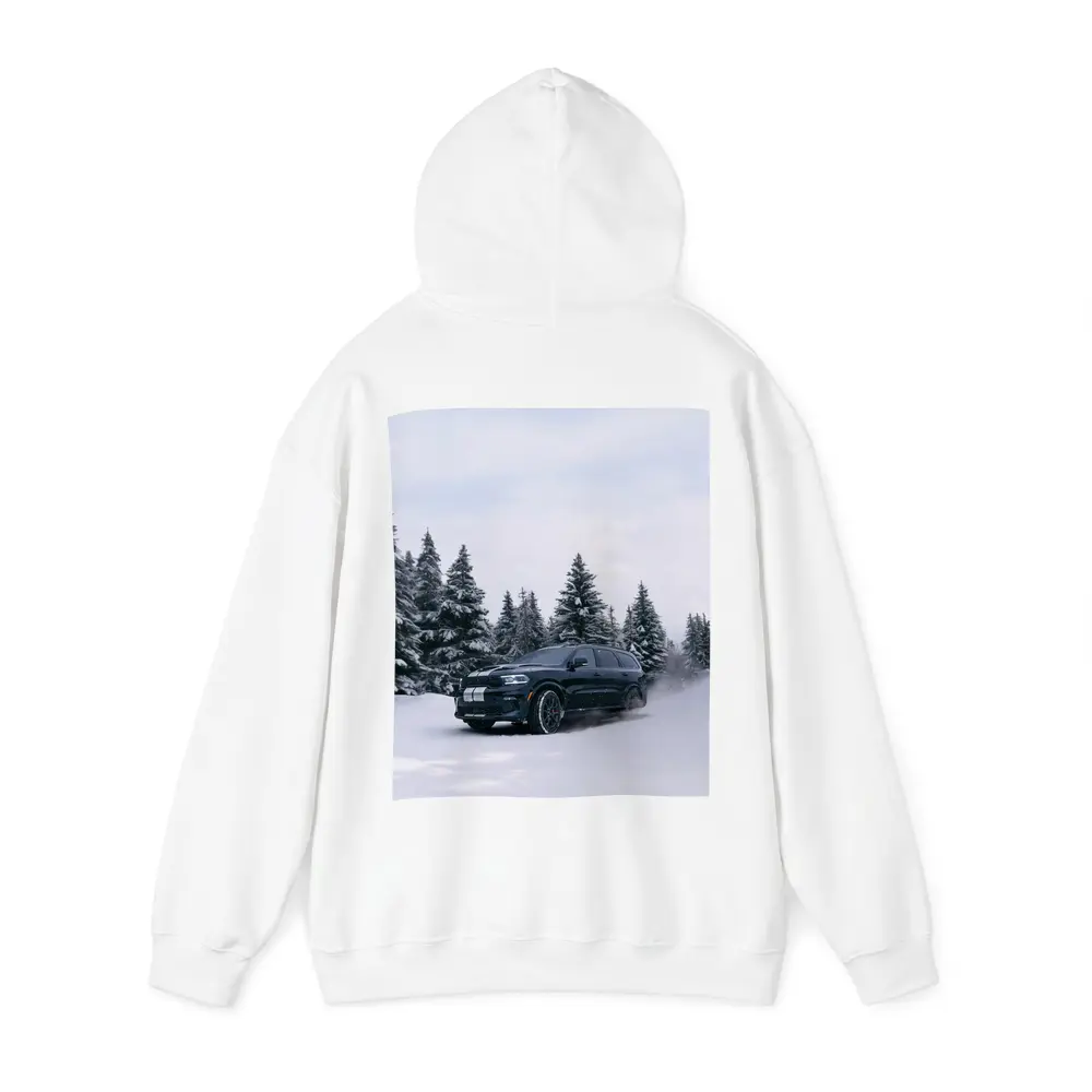 Dodge Durango Black SUV Snowy Forest – Hoodies