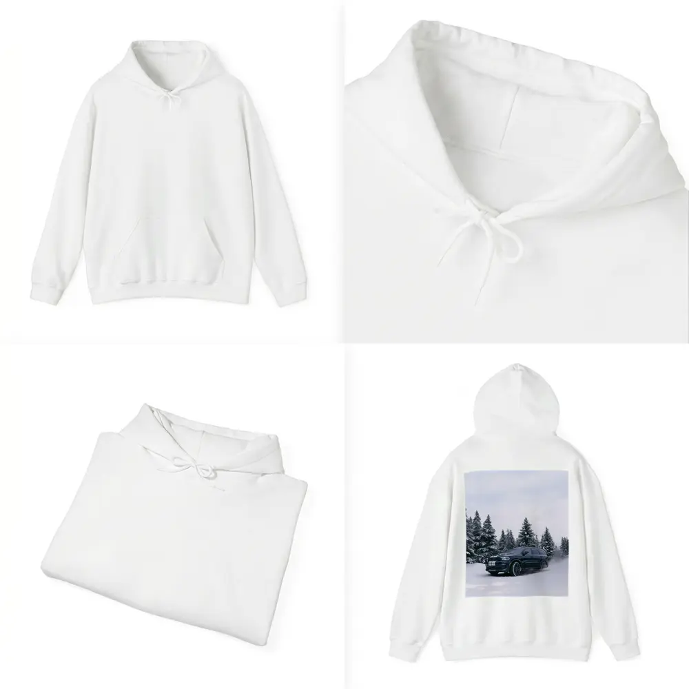 Dodge Durango Black SUV Snowy Forest – Hoodies