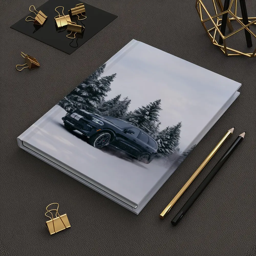 Dodge Durango Black SUV Snowy Forest – Notebooks