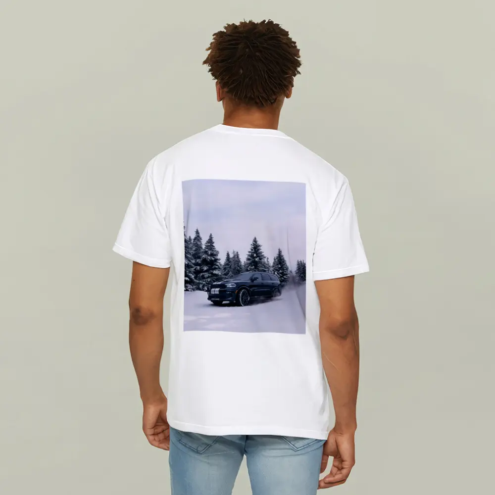Dodge Durango Black SUV Snowy Forest – T-Shirts