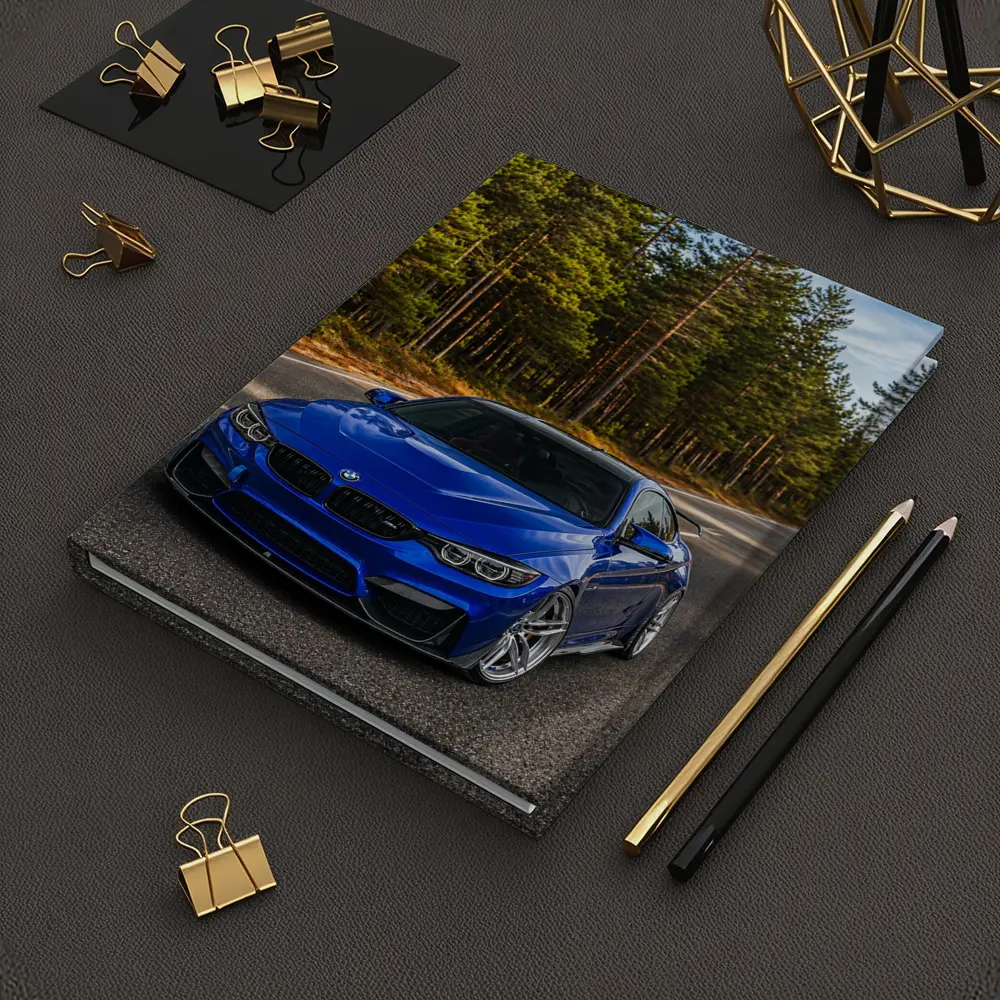 BMW M4 Blue Coupe Forest Road – Notebooks