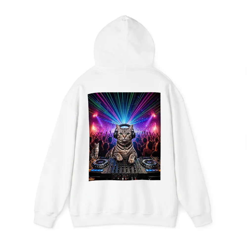 Egyptian Mau Cat DJ Neon Dance Party – Hoodies