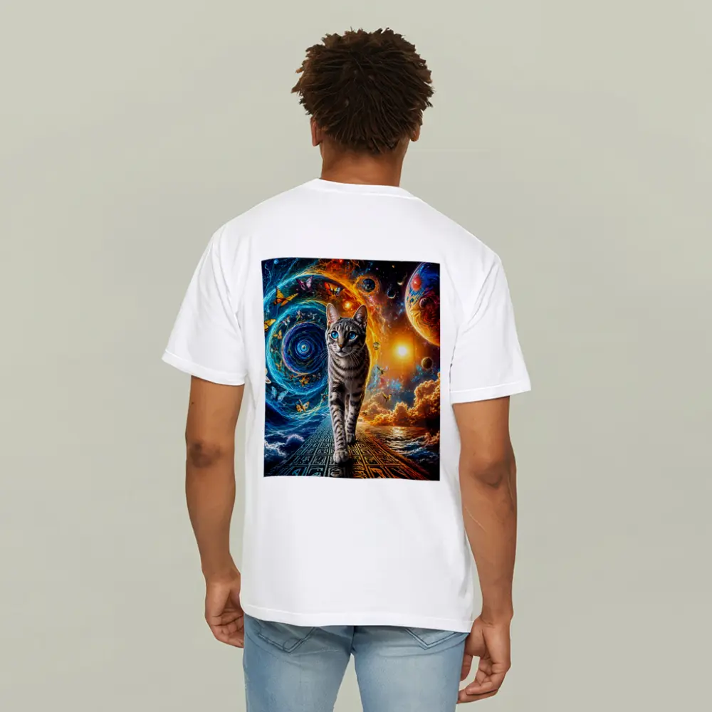 Egyptian Mau Cat Cosmic Space Fantasy Art – T-Shirts