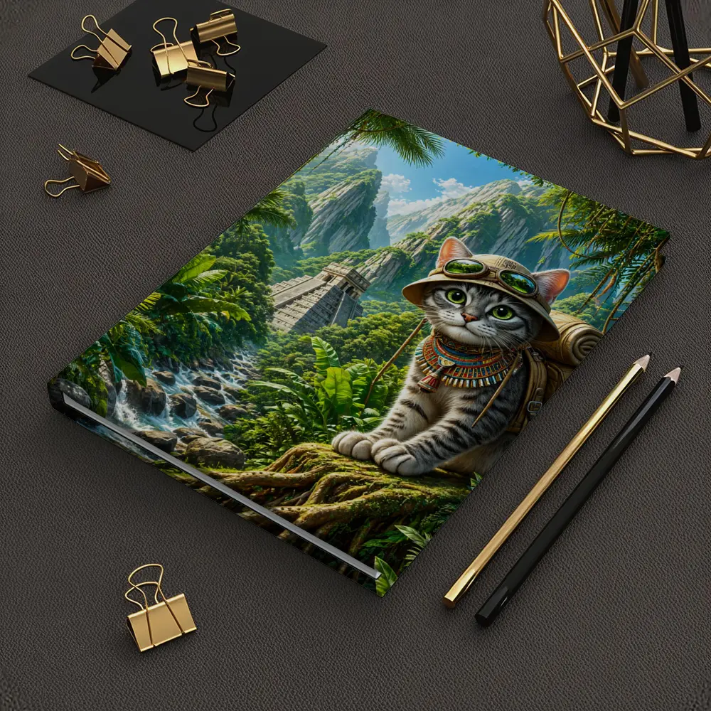 Explorer Cat Jungle Ancient Temple Adventure – Notebooks