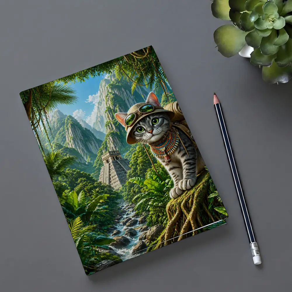 Explorer Cat Jungle Ancient Temple Adventure – Notebooks