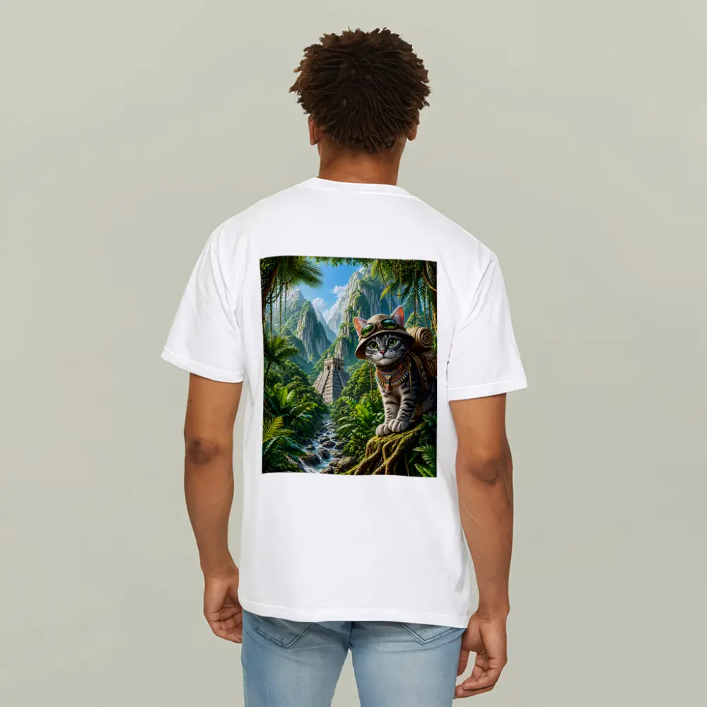 Explorer Cat Jungle Ancient Temple Adventure – T-Shirts